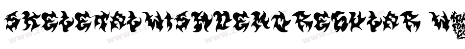 SkeletalWishDemoRegular-w1wqz字体转换