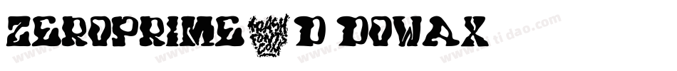 ZeroPrime3D-DOWax字体转换