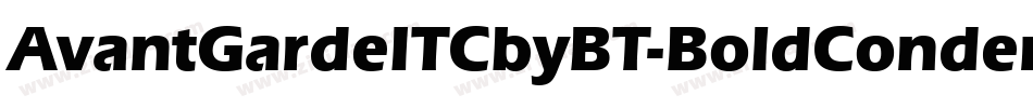 AvantGardeITCbyBT-BoldCondensed字体转换