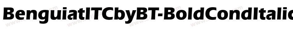 BenguiatITCbyBT-BoldCondItalic字体转换