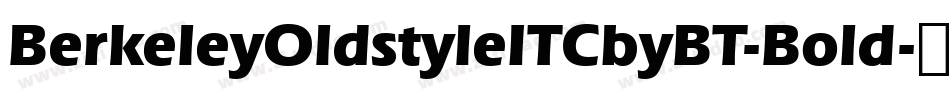 BerkeleyOldstyleITCbyBT-Bold字体转换
