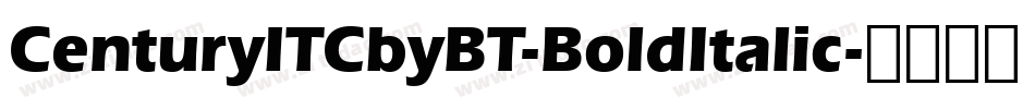 CenturyITCbyBT-BoldItalic字体转换
