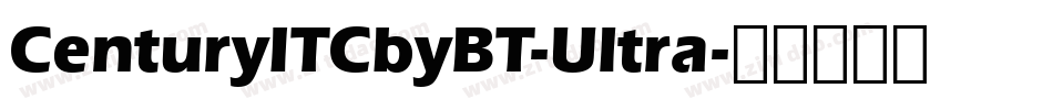 CenturyITCbyBT-Ultra字体转换