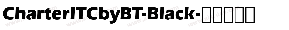 CharterITCbyBT-Black字体转换