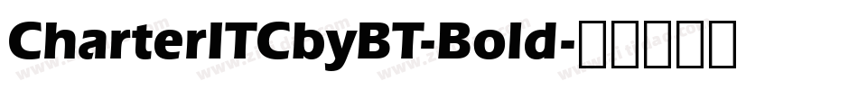 CharterITCbyBT-Bold字体转换