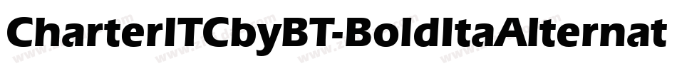 CharterITCbyBT-BoldItaAlternate字体转换