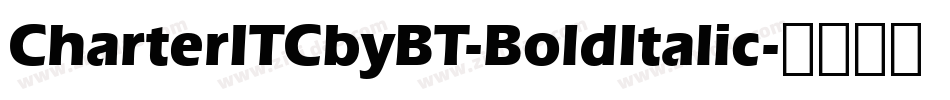 CharterITCbyBT-BoldItalic字体转换