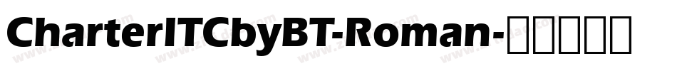 CharterITCbyBT-Roman字体转换