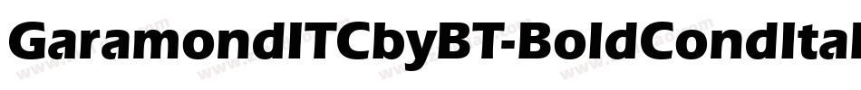 GaramondITCbyBT-BoldCondItalic字体转换