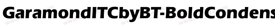 GaramondITCbyBT-BoldCondensed字体转换
