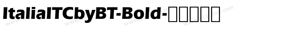 ItaliaITCbyBT-Bold字体转换