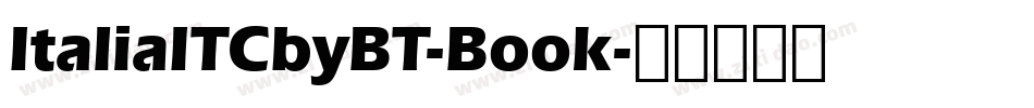 ItaliaITCbyBT-Book字体转换