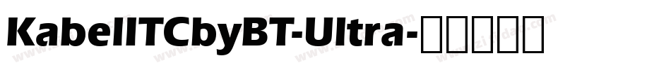 KabelITCbyBT-Ultra字体转换