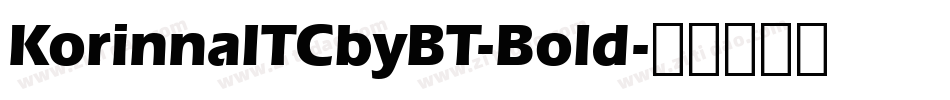 KorinnaITCbyBT-Bold字体转换
