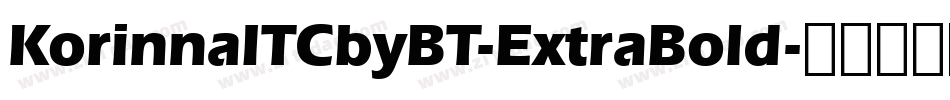 KorinnaITCbyBT-ExtraBold字体转换