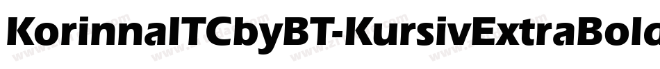 KorinnaITCbyBT-KursivExtraBold字体转换