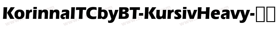 KorinnaITCbyBT-KursivHeavy字体转换