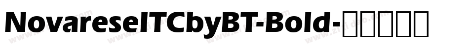NovareseITCbyBT-Bold字体转换