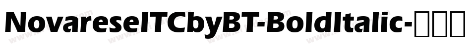 NovareseITCbyBT-BoldItalic字体转换