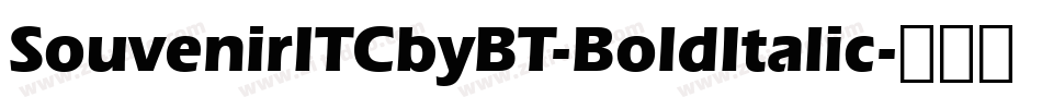 SouvenirITCbyBT-BoldItalic字体转换