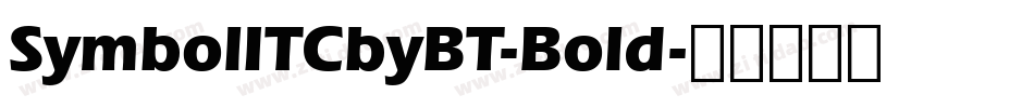 SymbolITCbyBT-Bold字体转换