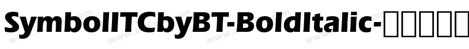 SymbolITCbyBT-BoldItalic字体转换