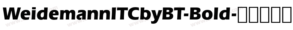 WeidemannITCbyBT-Bold字体转换