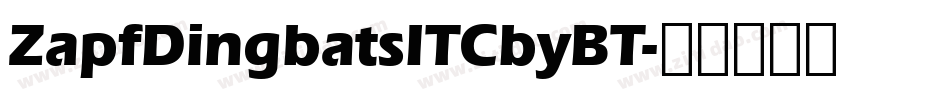 ZapfDingbatsITCbyBT字体转换