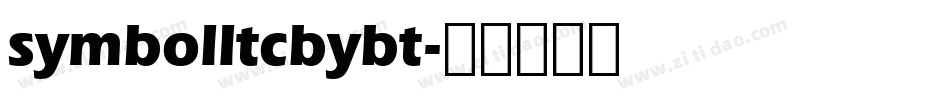 symbolltcbybt字体转换