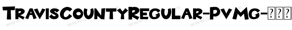 TravisCountyRegular-PvMg字体转换