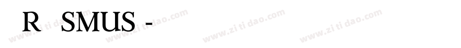 ERASMUSI字体转换