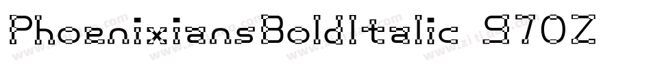 PhoenixiansBoldItalic-970Z字体转换