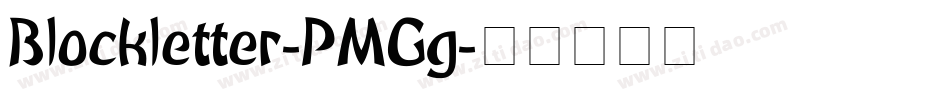 Blockletter-PMGg字体转换
