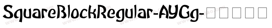 SquareBlockRegular-AYGg字体转换