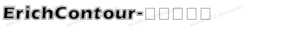 ErichContour字体转换