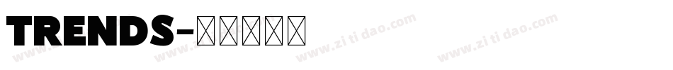 trends字体转换