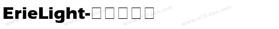 ErieLight字体转换