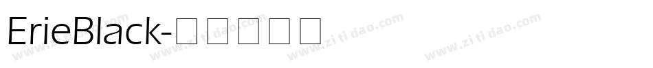 ErieBlack字体转换