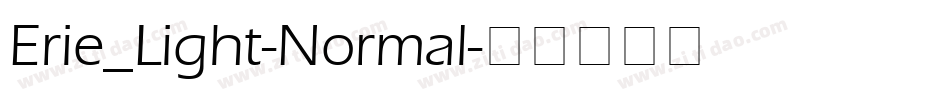 Erie_Light-Normal字体转换