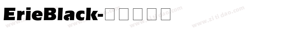 ErieBlack字体转换