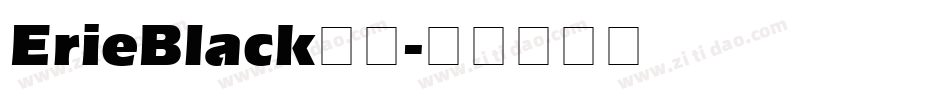ErieBlack字体字体转换