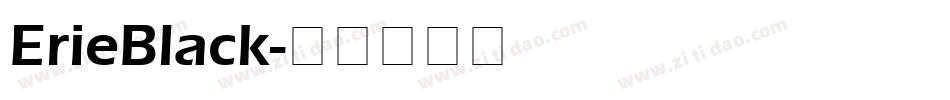 ErieBlack字体转换