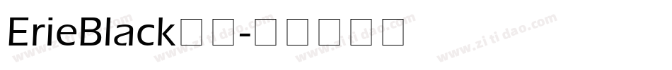 ErieBlack字体字体转换