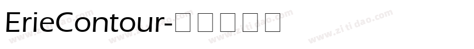 ErieContour字体转换