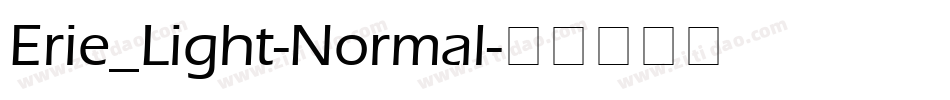 Erie_Light-Normal字体转换