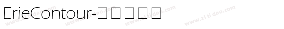 ErieContour字体转换