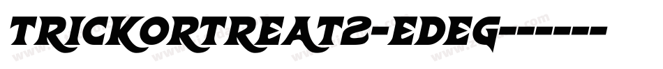 TrickOrTreat2-eDeg字体转换