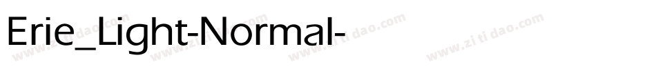 Erie_Light-Normal字体转换