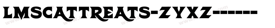 LmsCatTreats-Zyxz字体转换