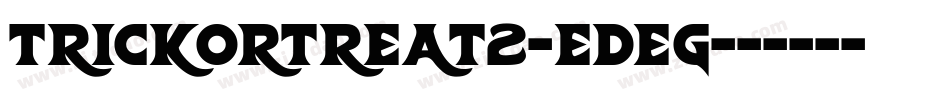 TrickOrTreat2-eDeg字体转换